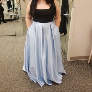 davids bridal prom dresses plus size
